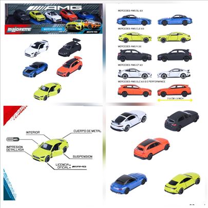 Majorette Mercedes AMG set, točkovi sa oprugom