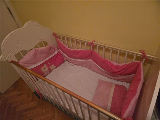 Dečiji krevet i dušek, očuvano