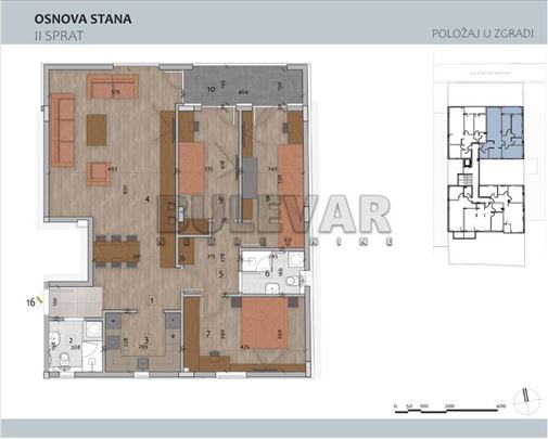 Eksluzivna novogradnja u Čairu, četvorosoban, II s