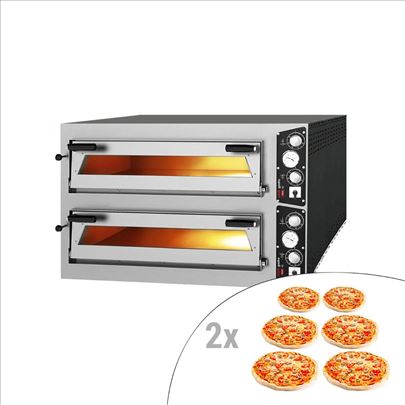 Elektro pec za picu- 6+6x35cm - d -Rucno upravlja