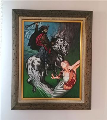 Miodrag Miša Jelić - ulje na platnu