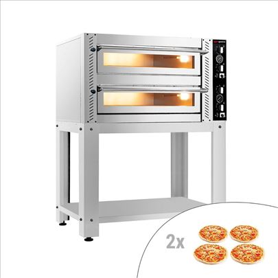 Elek.pica pec(samot)-4+4x34cm-Rucno up. sa postolj