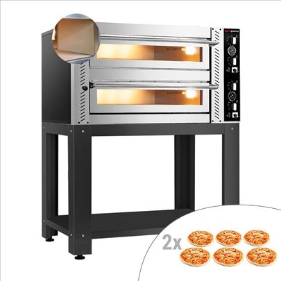 Elek.pica pec(samot)-6+6x30cm-Rucno upr.sa postolj