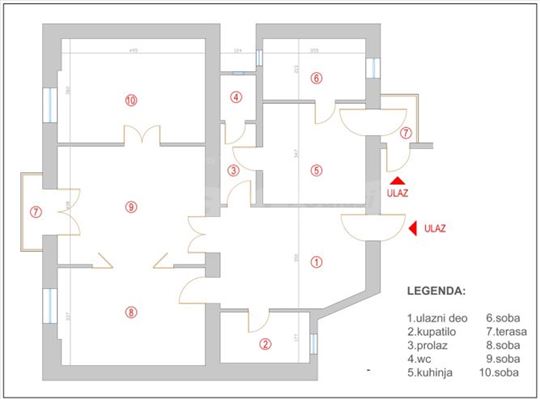 Izdajemo prostran i svetao stan u najuzem centru