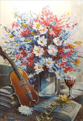 Ulje na platnu Šainović umetnicka slika