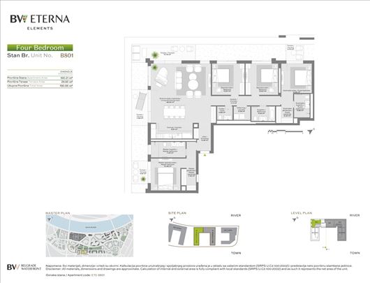 Beograd na vodi - Eterna - 190m2 - sa garažnim mes