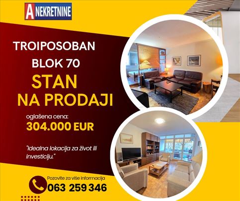 BLOK 70, troiposoban, retko u ponudi