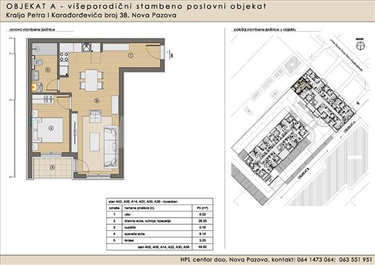 Jednosoban stan u Novoj Pazovi