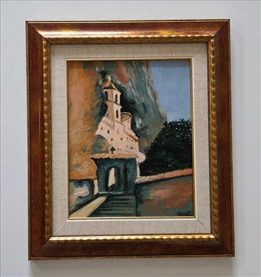 Ulje na platnu - Ostrog, slika jedan.