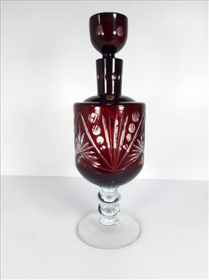 Vintage PRODCOMPLEX Tirgu Mures rubin kristal