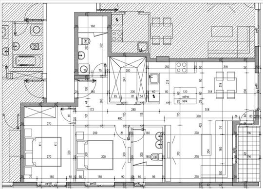 Vozdovac kod Bilecke odlicna novogradnja 76m2, 3.0
