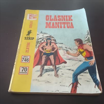 Zlatna serija 746 Zagor Glasnik Manitua vrlo dobar