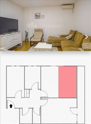 Dvoiposoban stan 51m2, Fontana, NBG