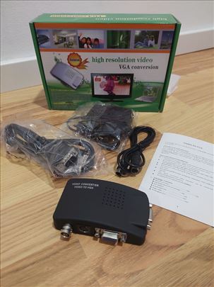 Konverter sa BNC, VGA ili S-video na VGA