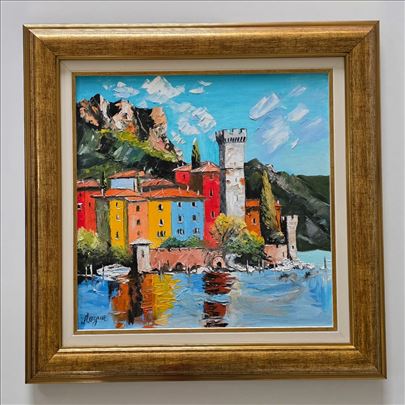 Ulje na platnu - Mediterano, prelepa slika!