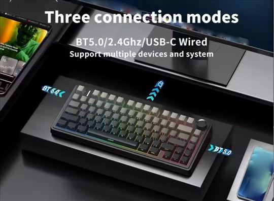 Mehanicka bezicna tastatura AULA F75 Leobog Reaper