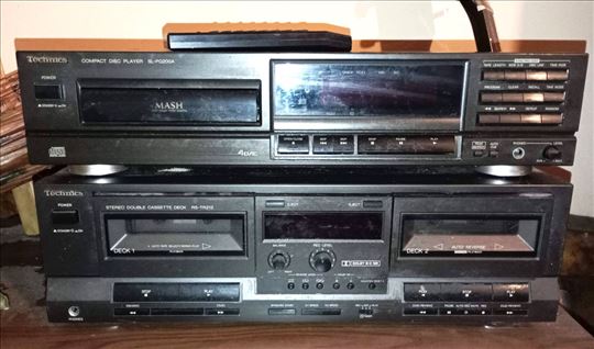 TECHNICS CD plejer i dupli kaset dek