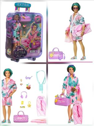 Barbie Extra Fly Ken Travel set, novo
