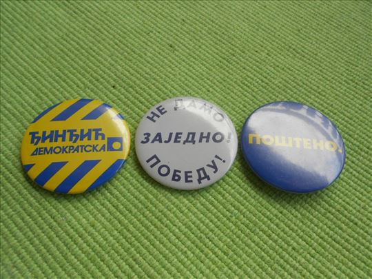 DOS lot 3 bedža iz '90ih - novi