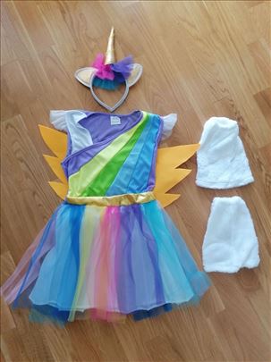 Jednorog haljina krila rajf kopita 4u1 kostim 