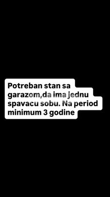 Potreban stan u kapije vracara