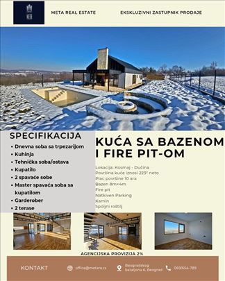 Dučina - kuća sa bazenom I letnjikovcem