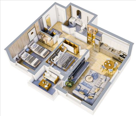 Dvosoban stan u izgradnji sa povratom Pdv-a