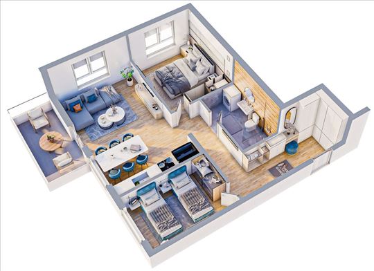 Dvosoban stan u izgradnji sa povratom PDV-a