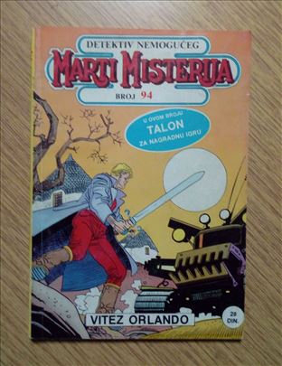 MARTI MISTERIJA broj 94 - Vitez Orlando (dnevnik)