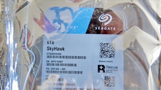 4 kom Seagate SkyHawk 6TB Sata3 ST6000VX009 NOVO