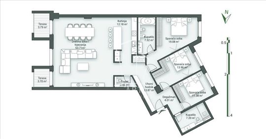 Luksuzna novogradnja, King's Circle Residence ID#1