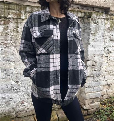Sinsay karirana jakna XS unisex oversize