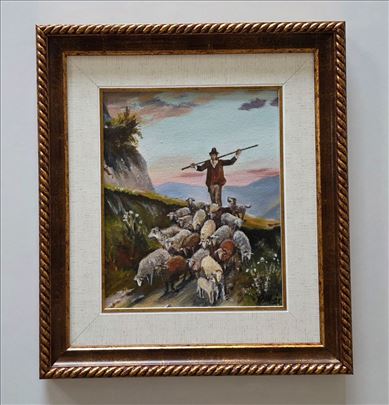 Ulje na platnu - Zivot jednog pastira, prelepo!