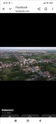 Zemljište 90 ari, Dobanovci, moguća parcelizacija