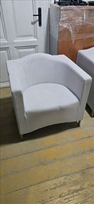 2 fotelje svetlo sive