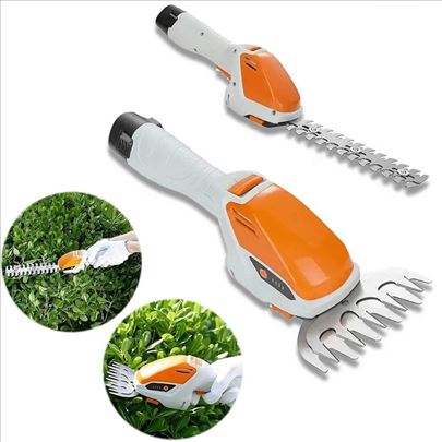 Aku trimer za živu ogradu travu i žbunje sa dva na