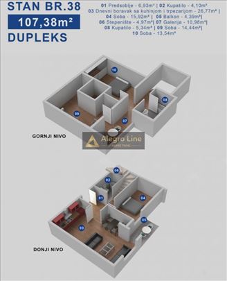 Četvoroiposobni stan - Dupleks u Staroj Pazovi - k
