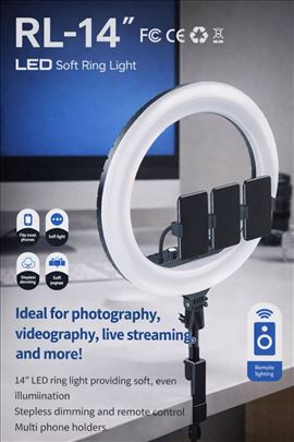 LED Ring Light RL-14” – prstenasto svetlo 
