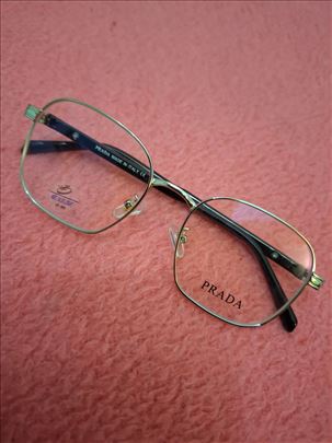 Prada Metalni dioptrijski ram a staklo je anti blu