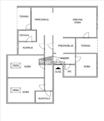Troiposoban, uknjižen, Novi Beograd