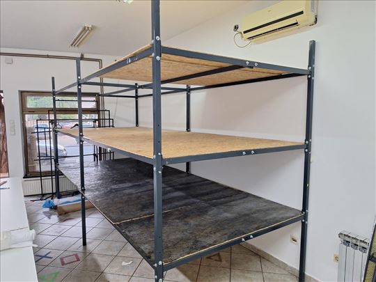 Velike metalne magacinske police industrijske za m