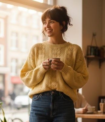 Vintage Sunce: Ručno pleteni unikatni džemper