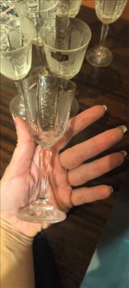 Kristalne case za rakiju Kristal Zaječar komplet 