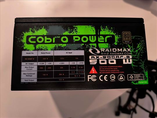 Kućište i Raidmax 500W napajanje