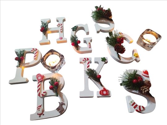 Novogodisnja drvena slova