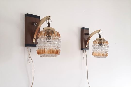 Vintage 70e par zidnih lampi RUL Leskovac