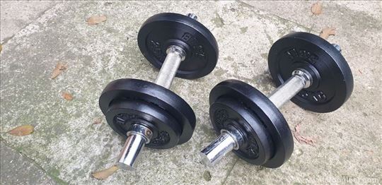 Bucice f30 stelujuce 2x10kg kao nove