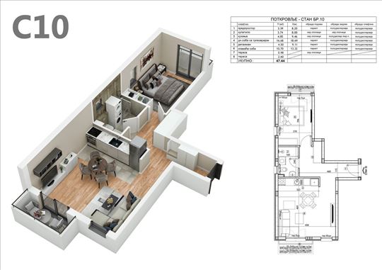 Lekino Brdo Lux bez provizije 1,5 novogradnja