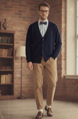 Nov Retro Vuneni Džemper iz 80-tih 