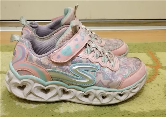 Svetlece Skechers patike za devojcice br.30,ug19cm